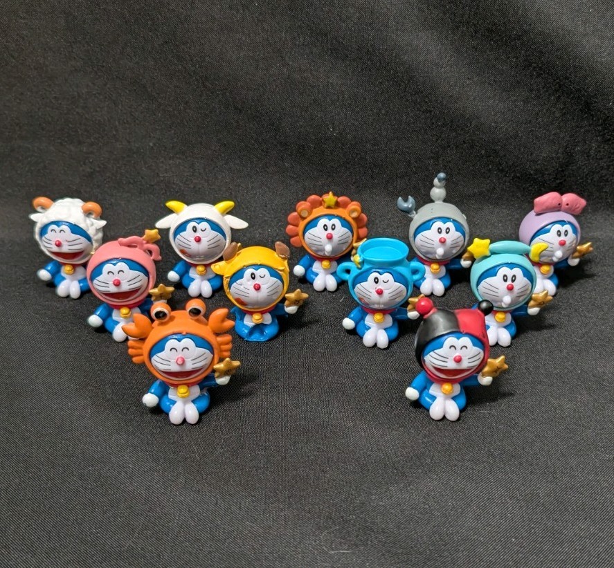 Doraemon Zodiac 11 Pcs Collectible Figures, Used