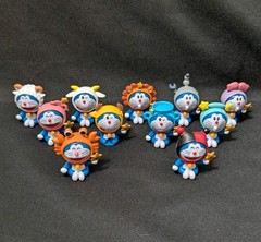Doraemon Zodiac 11 Pcs Collectible Figures, Used