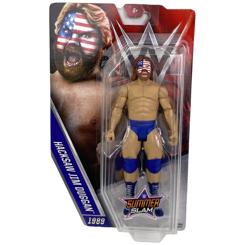 WWE Summer Slam Hacksaw Jim Duggan 6″ Action Figure Mattel New Basic Series