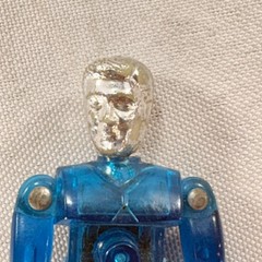 Blue Time Traveler Micronauts 1976 Mego Figure – Missing Chest Piece and Feet