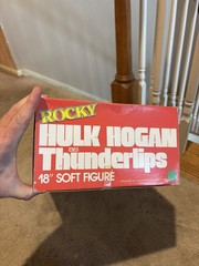 Vintage 1985 Appleworks Rocky Thunderlips Hulk Hogan 18″ Plush Doll . NEW