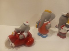 Arby’s 1990 Barbar The Elephant With Other Toys + Ornament