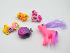 My Litte Ponies Figure Lot MLP 2010’s Applejack Rainbow Dash Princess Cadance