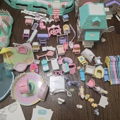 VINTAGE 1988 PRECIOUS PLACES MANSION HOUSES FIGURES LOT FISHER PRICE *Not Tested