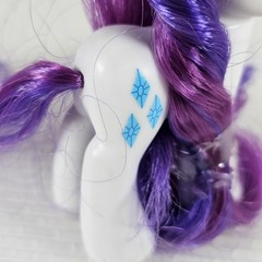 My Little Pony G4 Rarity Brushable Figure 3″ w/ Accessories & Pet Bird