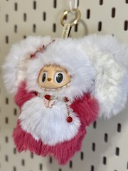 NEW Custom Made Monsters PINK AND WHITE MELODY Elephant Doll Plush Pendant US