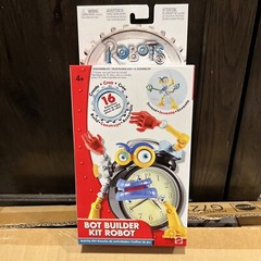 2004 Mattel Robots (2) Bot Builder Kit Robot New Factory Sealed Box