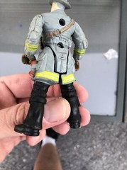 Fire Squad Fireman W/ Red Helmet Lot Loose 4″ Action Figure Chap Mei