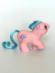 BVS My Little Pony Newborn Twin STICKY ( Sniffles ? ) Pink Blue Baby Vintage G1