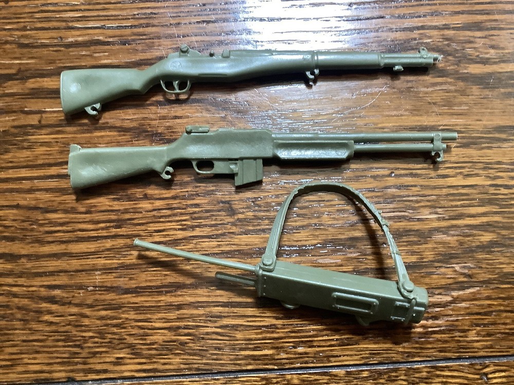 Marx Stony Smith Soldier accessories for 12” figure soldier Rifles Walkie Talkie