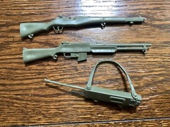 Marx Stony Smith Soldier accessories for 12” figure soldier Rifles Walkie Talkie