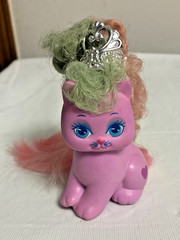 Vintage Little Pretty Kitty Heaven Heart – Mattel Pink Cat w/ Crown – Rare