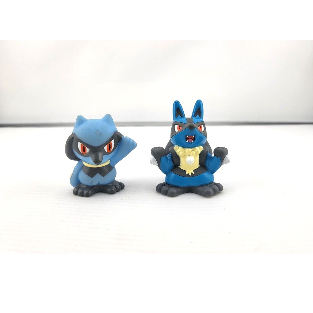 Riolu Lucario Finger Puppet figures Authentic Bandai Pokemon / US SELLER