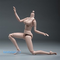 US HENG TOYS 1/6 Suntan Skin Large Bust Girl 12″ Female Action Figure Body Hands