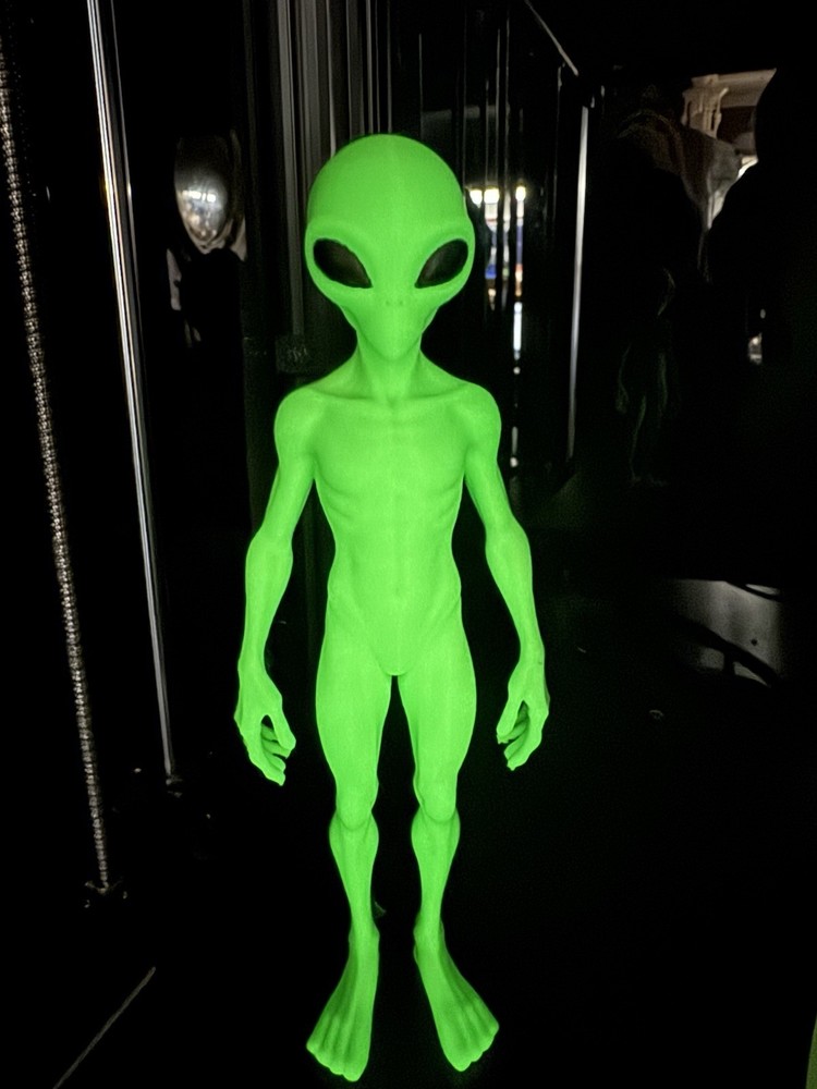 Area 51 Green Alien Action Figure! New Species! 5” Glow In The Dark Version!