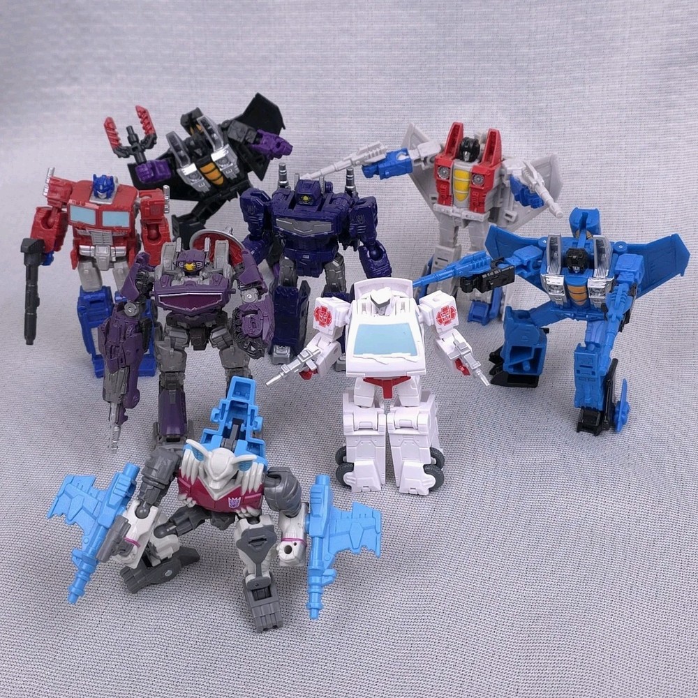 Transformers Core Class Lot o Complete Legacy Studio Series Skywarp Ratchet
