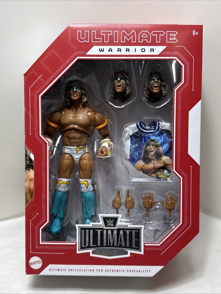 *DAMAGED BOX* WWE Ultimate Edition Grudges ’92 ULTIMATE WARRIOR 7″ Exc Figure