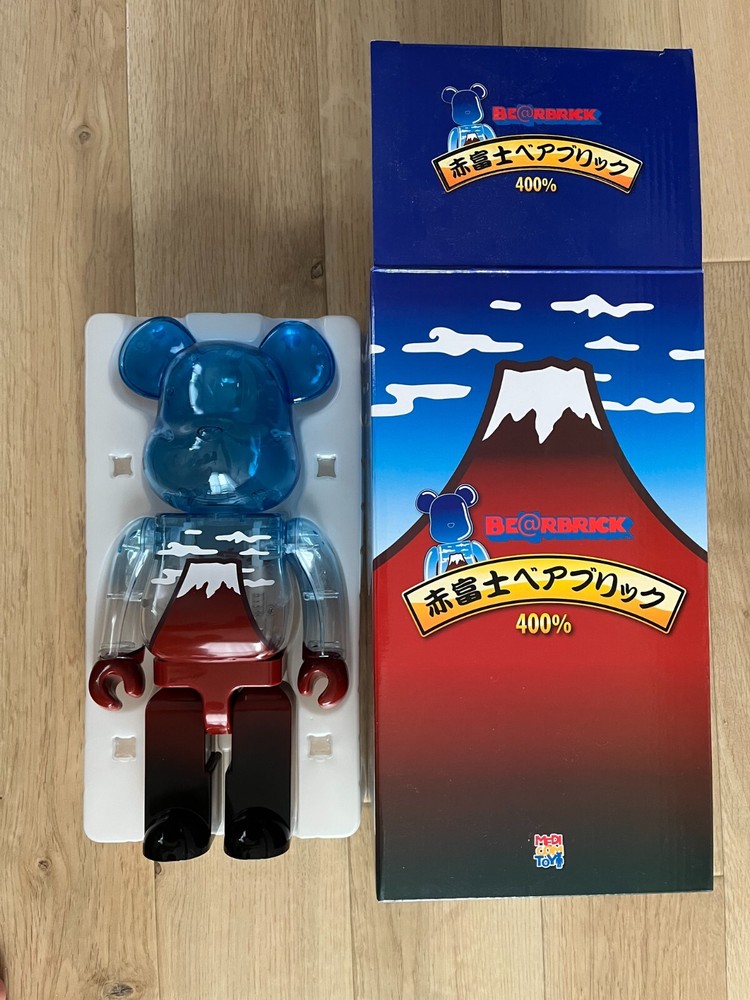 Bearbrick Be@rbrick 400% Medicom Toy Daruma Lucky Cat Mt Fuji