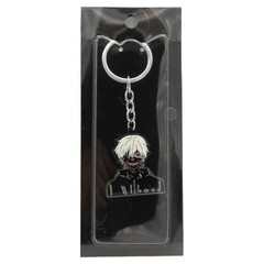 WHITE HAIRED KANEKI KEN Tokyo Ghoul 1.5 in. Key Chain (Eyepatch Anime KeyChain)
