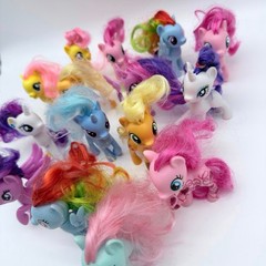My Little Pony Lot Of 15 Brushable 3.5″ Mini Figures MLP Hasbro Various Years