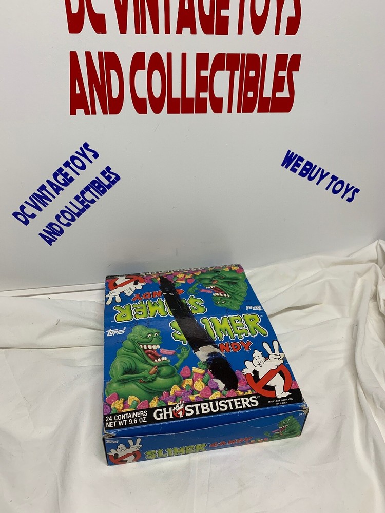 TOPPS GHOSTBUSTERS SLIMER 1989 HEAD BUST CANDY BOX CONTAINERS DISPENSER 20 PIECE