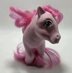VTG Heart Throb My Little Pony MLP G1 Pegasu 1984 Hong Kong Pink Silver Glitter
