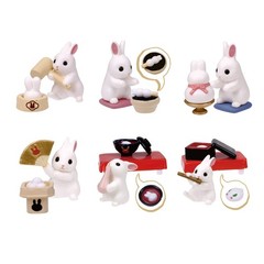 Tarlin Blind Box Gacha Miniature Mochi White Bunny Figure 1 Random Capsule Toy