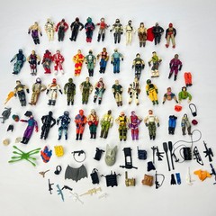 1980s 1990s GI Joe ARAH 3.75 Action Figures Lot 42 Figures Weapons Accessories