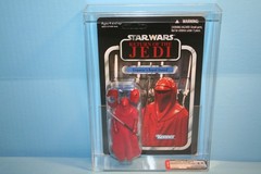 STAR WARS 2012 AFA GRADED MINT ON CARD TVC EMPERORS ROYAL GUARD FIGURE WEAPON