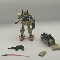 MSIA Gundam RX-79[G] Ground Type Mobile Suit Bandai, Backpack Missing Side Panel
