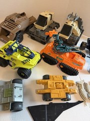 Lot of 10 Vintage 80s/90s GI Joe Vehicles & Parts Incomplete As Is