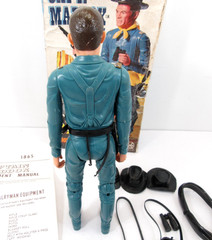Marx Captain Maddox Fort Apache Fighters FAF Action Figure in Box 1960’s Toy