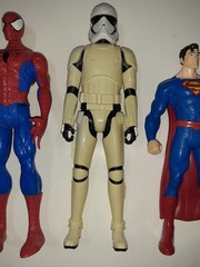 Lot of 4 Hasbro Mattel Action Figures Superhero 9.5-12″ Inch Marvel-DC Comics