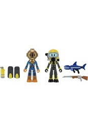 Roblox DevSeries SHARK BITE 2: SHARK CAGE Figure Set W/Exclusive Virtual Code