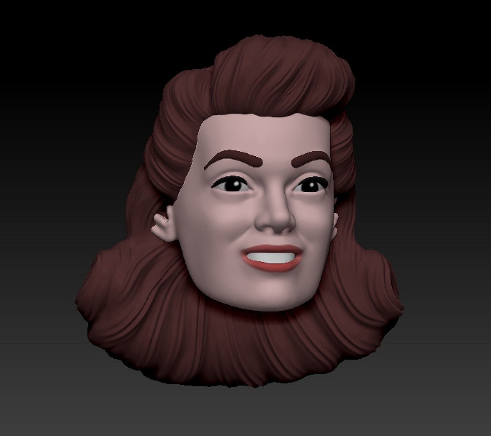 Holy Moley Girl Custom Action Figure Head 1:9 or 1:6 Mego