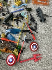 Power Rangers Batman Star Wars Marvel DC Other Parts Lot Weapons Accessories