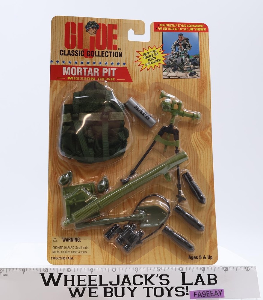 Mortar Pit Mission Gear GI Joe Classic Collection 1996 Kenner NEW 12″ Figure