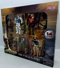 NEW Juda Military Force Task Force Play Set with Real Size Accessories 14 Pieces