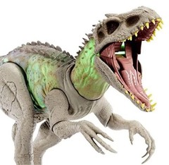 Mattel Jurassic World Super Action Light Up Indominus Rex Dinosaur Figure