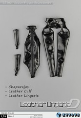 1/6 sexual leather Lingerie Chaparajos for Verycool Phicen Hot Toys Kumik USA