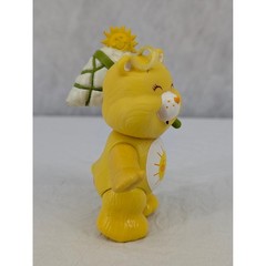Vintage Care Bears Funshine Bear 80s Poseable Figure Kenner W/ Catcher Net
