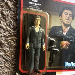 Funko ReAction Figures Scarface Tony Montana 3.75in Fully Poseable Figure Gun