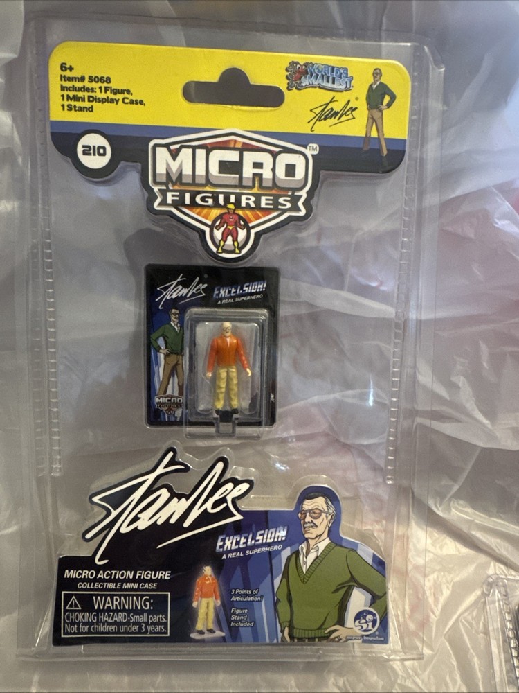 World’s Smallest Micro Action Figures Stan Lee Excelsior A Real Superhero #210