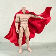 PB-C-RED: 1/12 scale red wired cape for 6″ action figure