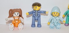 LOT OF (7) LEGO DUPLO MINI FIGURE PEOPLE – BABY KIDS ADULTS