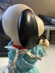 Vintage Snoopy Vinyl Doll w/ Snoopy M.D. Outfit 1966 UFS Ideal Determined 1970s