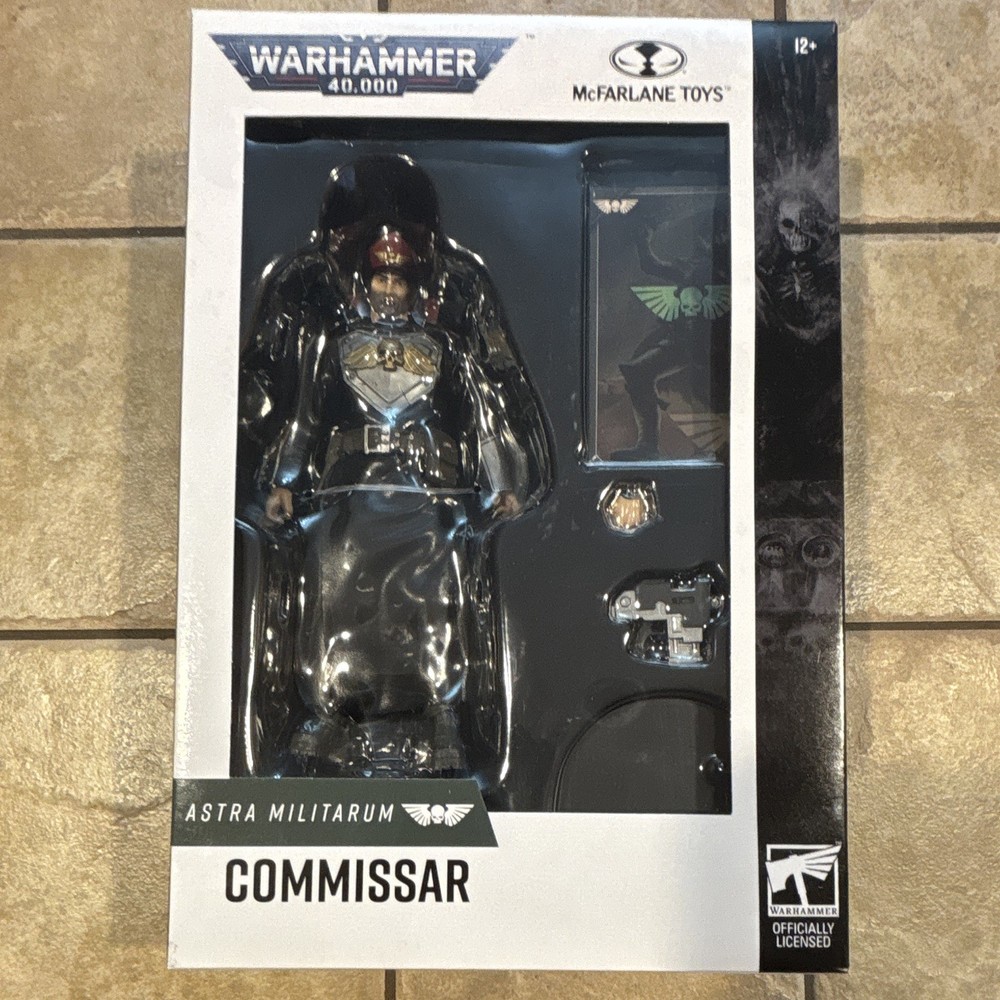 McFarlane Warhammer 40000 Astra Militarium Commissar 7″ Authentic