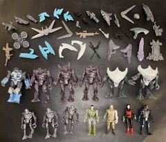 BIG Final Faction Action Figure & Accessories Lot Kharn Alien Hive, Weapons