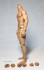 ZC Toys 1/6 Scale 12″ Muscular Male Action Figure Body For Hot Toys Head Sculpt