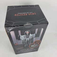 5.5 FT LED ANIMATRONIC~GRIM REAPER~SOUND ACTIVATED MOVING HEAD/JAW/ARMS. NEW